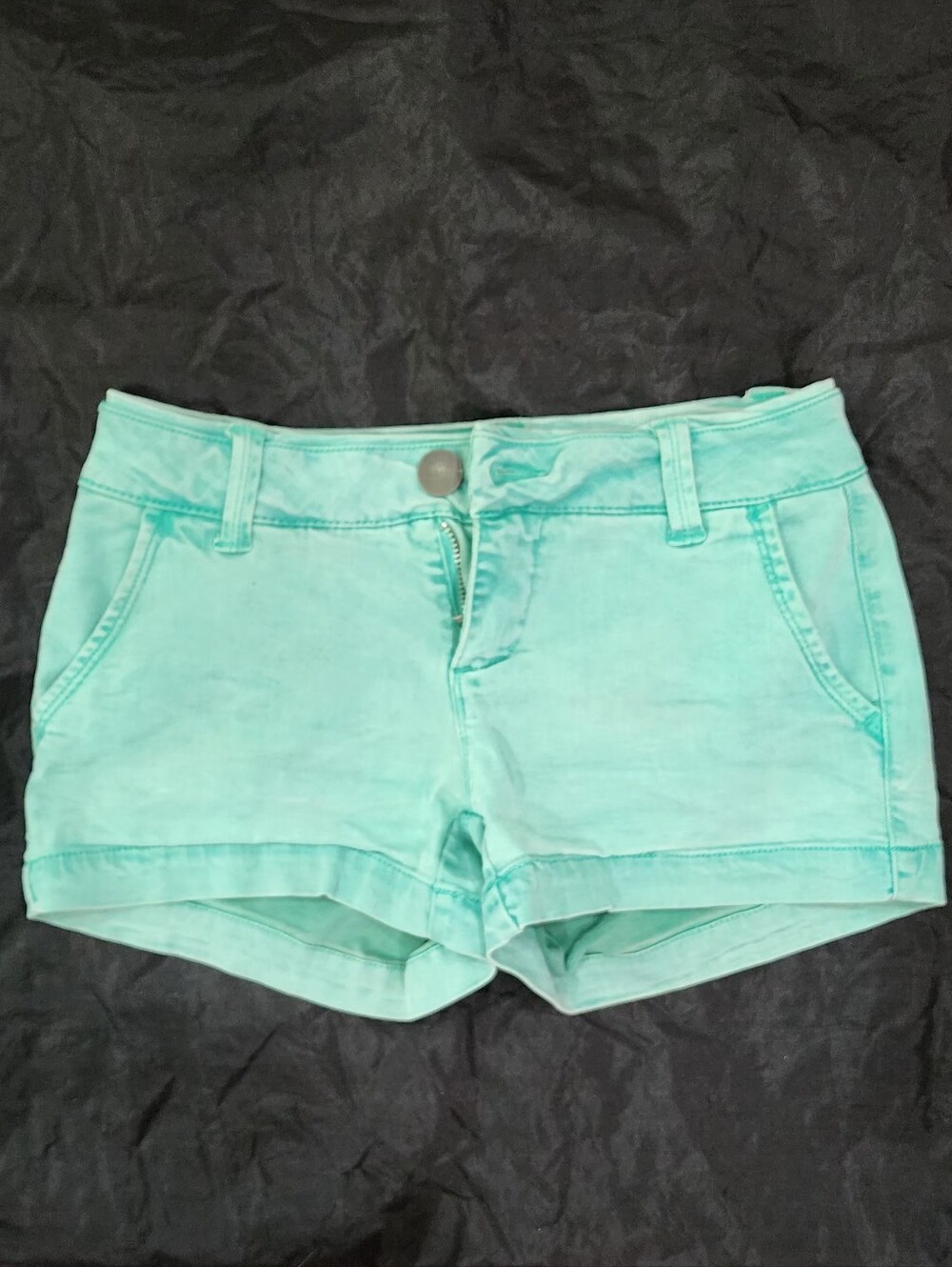 BKE Spring Green Womens Shorts with High Stretch, Size 24